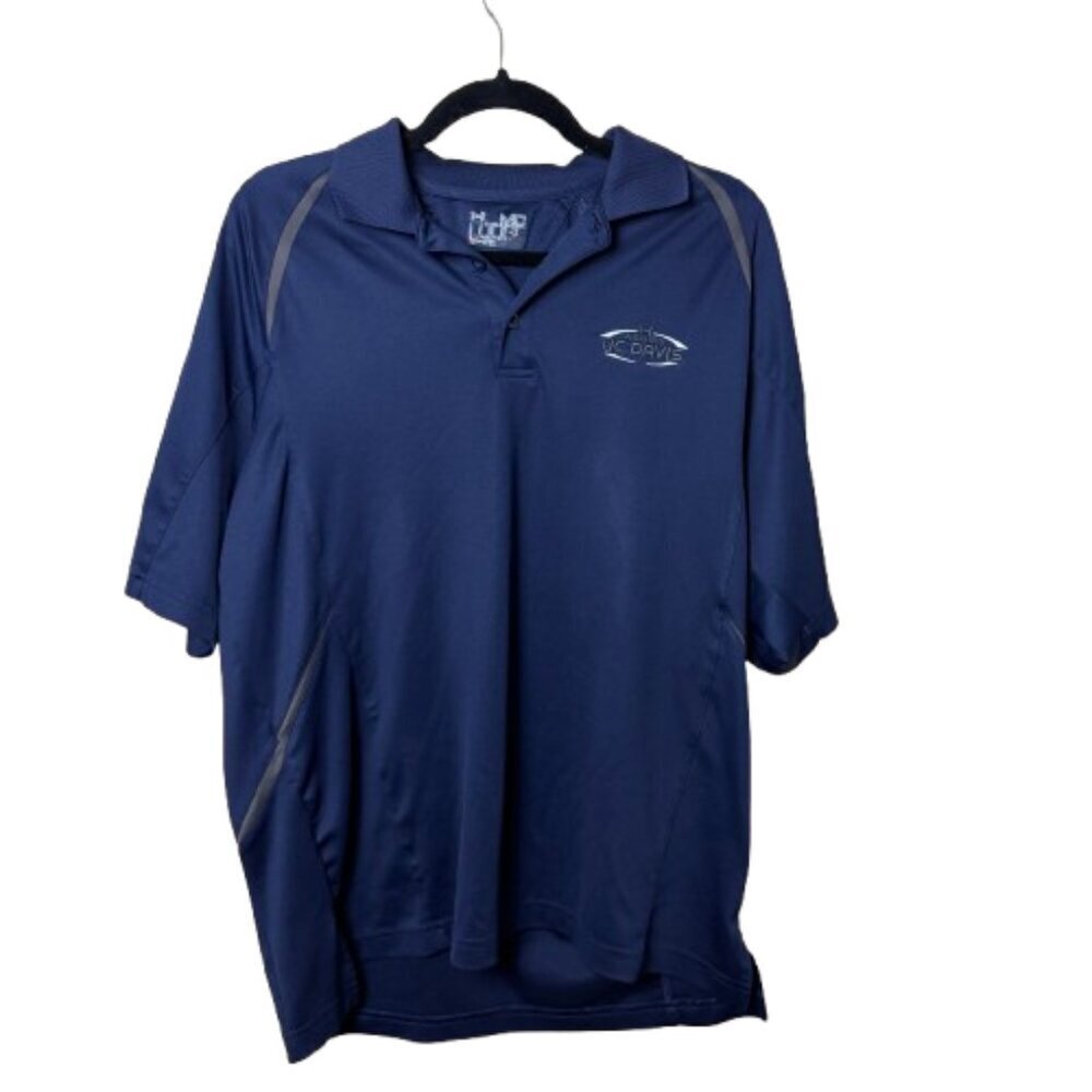 UC Davis Aggies Under Armour Heat Gear Loose Fit Athletic Polo Shirt Size Medium